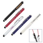 2-in1 Soft Touch Stylus & Laser Pointer with Logo