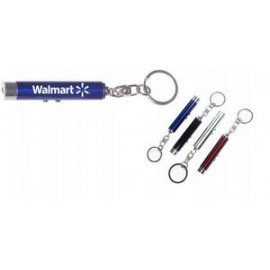 2-in-1 Laser Pointer & LED Flashlight Keychain (6 Week Production) with Logo  2-in-1 Laser Pointer & LED Flashlight Keychain (6 Week Production) with Logo