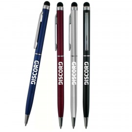 Personalized Metallic Slim Twister Stylus Pen  Personalized Metallic Slim Twister Stylus Pen