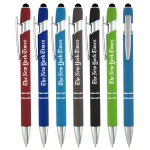 Metal Softex Rubber Stylus Pen with Logo