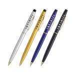 Customized Executive Metal Slim Gold Trim Pens