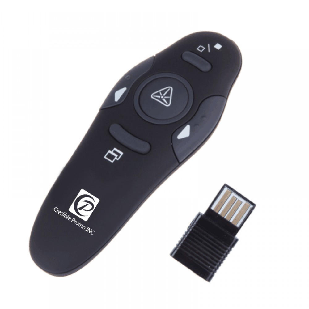 Logo Branded USB 2.4GHz Wireless Remote Red Laser Pointer Flip Pen Logo Branded USB 2.4GHz Wireless Remote Red Laser Pointer Flip Pen