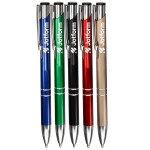 Customized Sleek Metal Finish Aluminum Ballpoint Pens