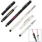 Personalized 3-in1 Soft Touch Stylus & Laser Pointer/Ballpoint Pen