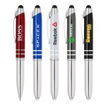 Customized 3 in 1 LED Light Ballpoint Pen with Stylus