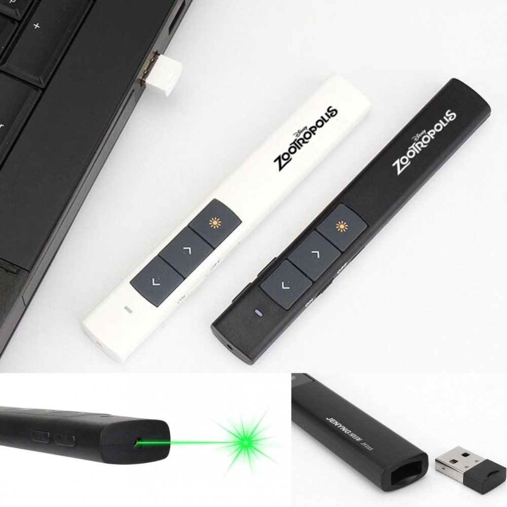 Promotional Wireless Presentation Clicker with 100m Range & Green Laser Pointer Promotional Wireless Presentation Clicker with 100m Range & Green Laser Pointer
