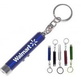 Logo Branded 2-in-1 Laser Pointer & LED Flashlight Keychain (2 Week Production)  Logo Branded 2-in-1 Laser Pointer & LED Flashlight Keychain (2 Week Production)