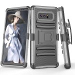Custom Imprinted iBank(R) Samsung Galaxy Note 8 Shockproof Case (Grey)