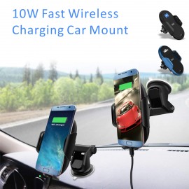 2 in 1 Wireless Car Charger Mount Wireless Charing Car Mounted Charger with Logo  2 in 1 Wireless Car Charger Mount Wireless Charing Car Mounted Charger with Logo