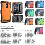 iBank Galaxy S10 Hard Case with Belt Clip and a kickstand (Orange) Logo Branded