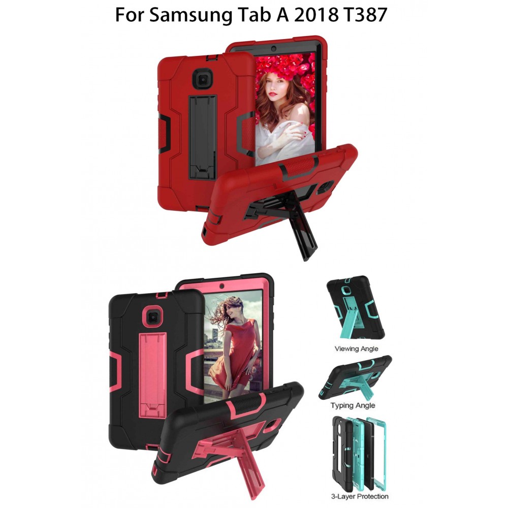 iBank(R) Samsung Galaxy Tab A 8.0 Shockproof Case 2018 (Red) Custom Printed iBank(R) Samsung Galaxy Tab A 8.0 Shockproof Case 2018 (Red) Custom Printed