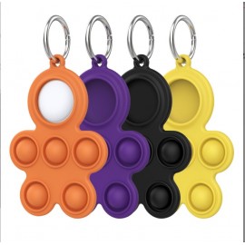 Custom Airtag Case & Decompression Toy w/ Keychain with Logo  Custom Airtag Case & Decompression Toy w/ Keychain with Logo
