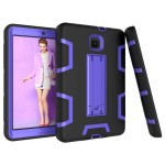iBank(R) Samsung Galaxy Tab A 8.0 Shockproof Case 2018 (Purple) Custom Imprinted