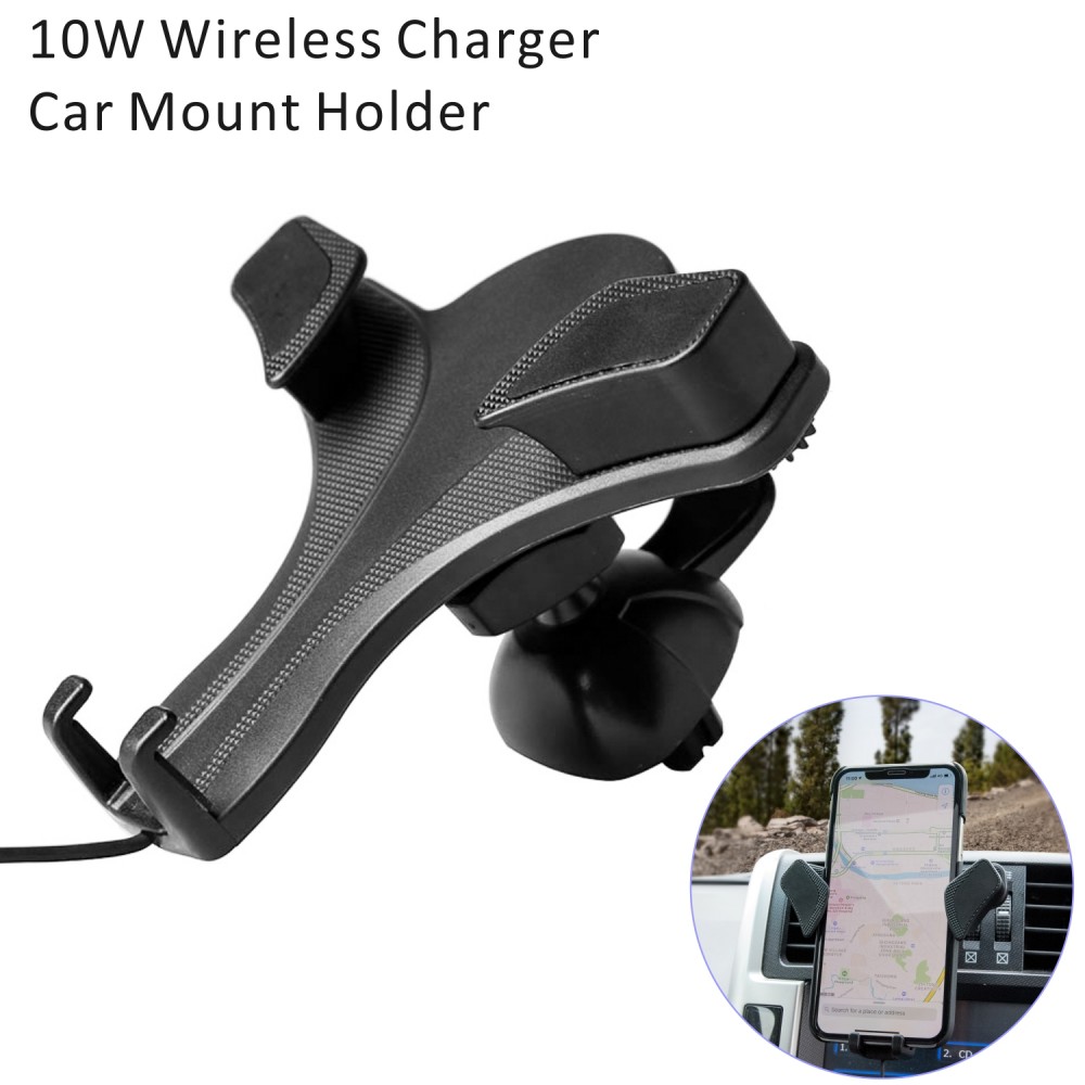 Custom Auto Clamping Wireless Car Charger Mount Smart Wireless Car Mounted Charger