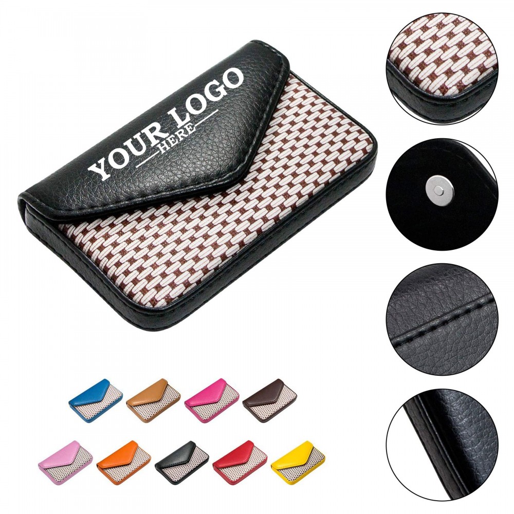 PU Business Card Holder with Logo