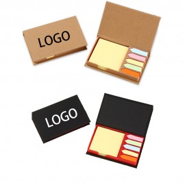 Eco-Recycled Memo Case With Sticky Notes with Logo  Eco-Recycled Memo Case With Sticky Notes with Logo