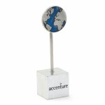 Custom Printed Globe Magnet Note Holder