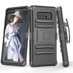 iBank(R) Samsung Galaxy Note 8 Shockproof Case (Black) Custom Printed