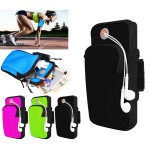 iBank Sports Running Arm Band Bag Case for Smartphones (Black) Logo Branded