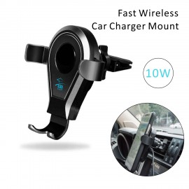 Custom 2 in 1 Wireless Car Charger Mount Wireless Charing Car Mounted Charger