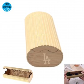 Customized Vintage Bamboo Eyeglasses Case-Ocean