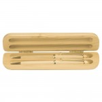 Logo Branded Maple 2-Pen Case