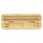 Logo Branded Maple 2-Pen Case