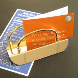 Letter/Note/Card Holder with Logo