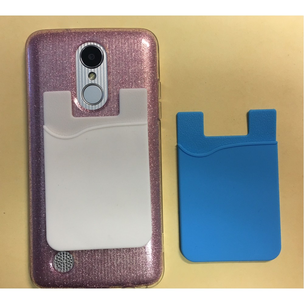 Cell Phone Silicone Card Holder Custom Printed