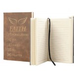 Promotional Rustic Faux Leather Journal, 5 1/4" x 8 1/4"
