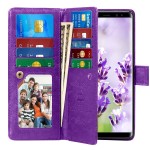 Custom Imprinted iBank(R) Samsung Galaxy Note 8 Leatherette Wallet Case (Purple)