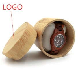 Bamboo Watch Box Logo Branded