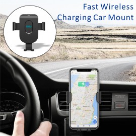 Promotional 2 in 1 Wireless Car Charger Mount Wireless Charing Car Mounted Charger  Promotional 2 in 1 Wireless Car Charger Mount Wireless Charing Car Mounted Charger