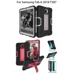 iBank(R) Samsung Galaxy Tab A 8.0 Shockproof Case 2018 (Silver) Custom Printed