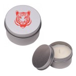 Logo Branded Vanilla Scented Candle in Tin Case