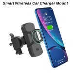 Promotional Auto Clamping Wireless Car Charger Mount Smart Wireless Car Mounted Charger