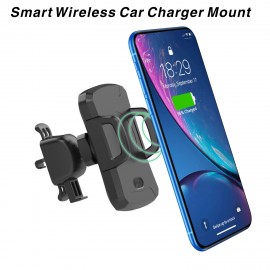 Promotional Auto Clamping Wireless Car Charger Mount Smart Wireless Car Mounted Charger  Promotional Auto Clamping Wireless Car Charger Mount Smart Wireless Car Mounted Charger