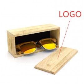 Bamboo Sunglasses Case Custom Imprinted