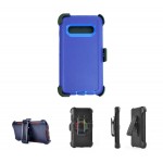 Custom Imprinted iBank Galaxy Note 9 Shockproof Case with Belt Clip and a kickstand (Blue)