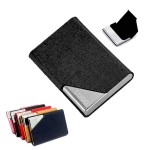 PU Stainless Steel Business Card Holder/Card Case Custom Imprinted