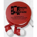 "Wrap & Run" Ear Bud Headphone Travel Set Custom Printed