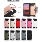 Custom Imprinted iBank(R) Samsung Galaxy Note 8 Shockproof Case with Credit Card Slot (Rose Gold)