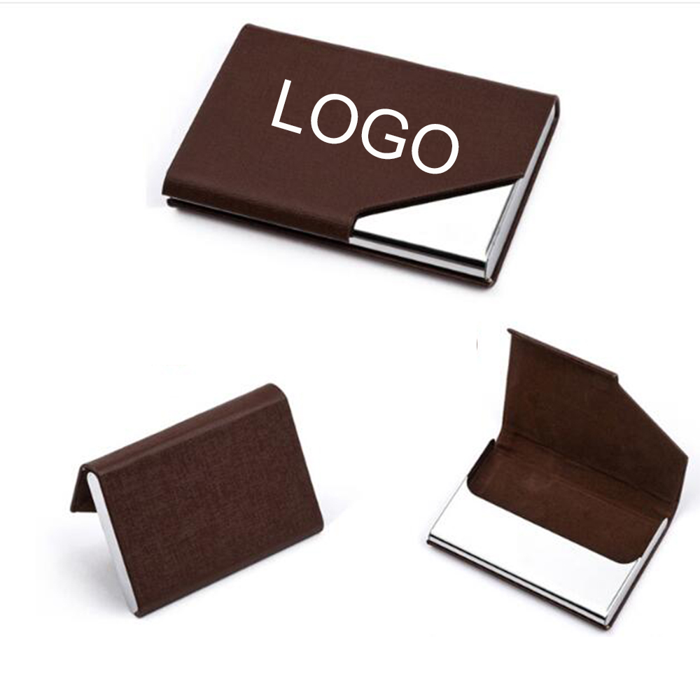 PU Metal Business Card Holders Custom Printed PU Metal Business Card Holders Custom Printed