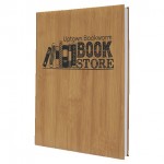Bamboo Faux Leather Journal, 7" x 9 3/4" with Logo