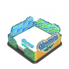 Custom 2-1/8" Med-Large Upright Lasered Acrylic 3" x 3" Note Holder  Custom 2-1/8" Med-Large Upright Lasered Acrylic 3" x 3" Note Holder