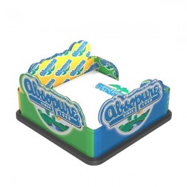 1-5/8" Medium Upright Lasered Acrylic 3" x 3" Note Holder with Logo