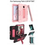 iBank(R) Samsung Galaxy Tab A 8.0 Shockproof Case 2018 (Pink) Custom Printed