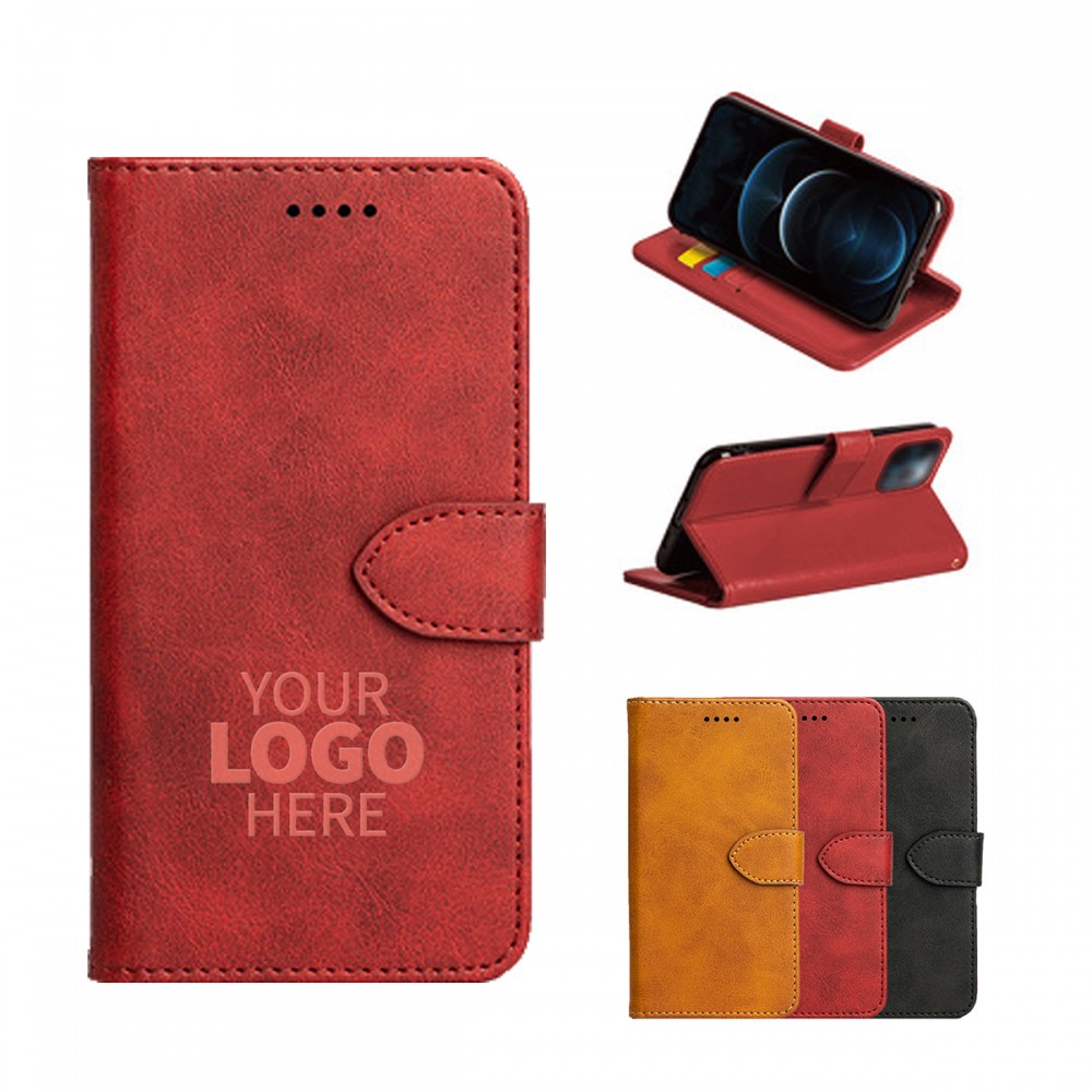 Personalized PU Leather Wallet Phone Case