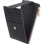 Womens Wallet Slim RFID Blocking Bifold Multi Card Case Wallet with Zipper Pocket with Logo