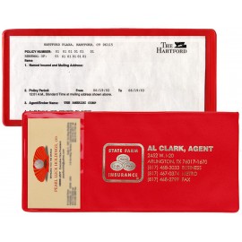 Copy-Guard Vinyl - Policy Holder with extra Pocket (open on short side) with Logo  Copy-Guard Vinyl - Policy Holder with extra Pocket (open on short side) with Logo